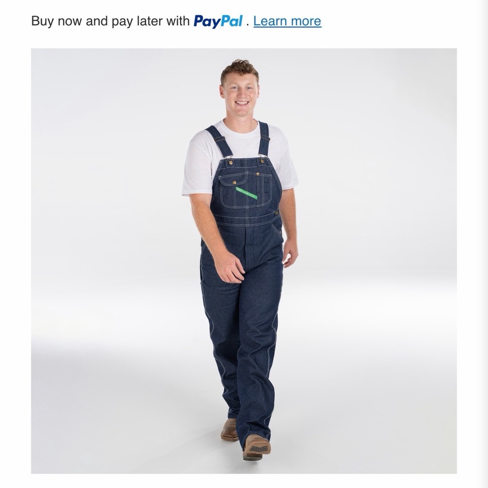 Key Apparel Men's Dark Blue Denim Overalls - Classic Work Jeans